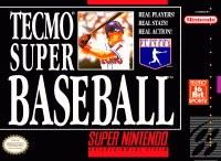 Tecmo Super Baseball Super Nintendo  box art
